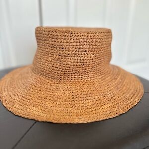 J. Crew Wide Brim Raffia Bucket Hat